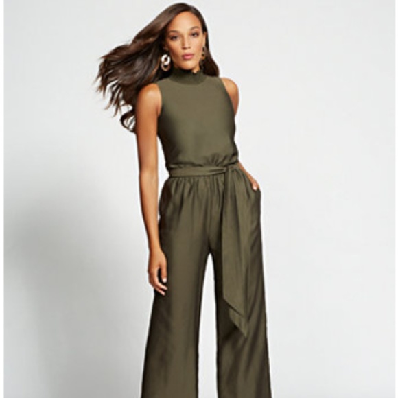 New York & Company Pants - Ny and Co Gabrielle Union Olive Jumpsuit